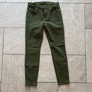 ❣️❣️7 For All Mankind Dark Green Skinny Jeans